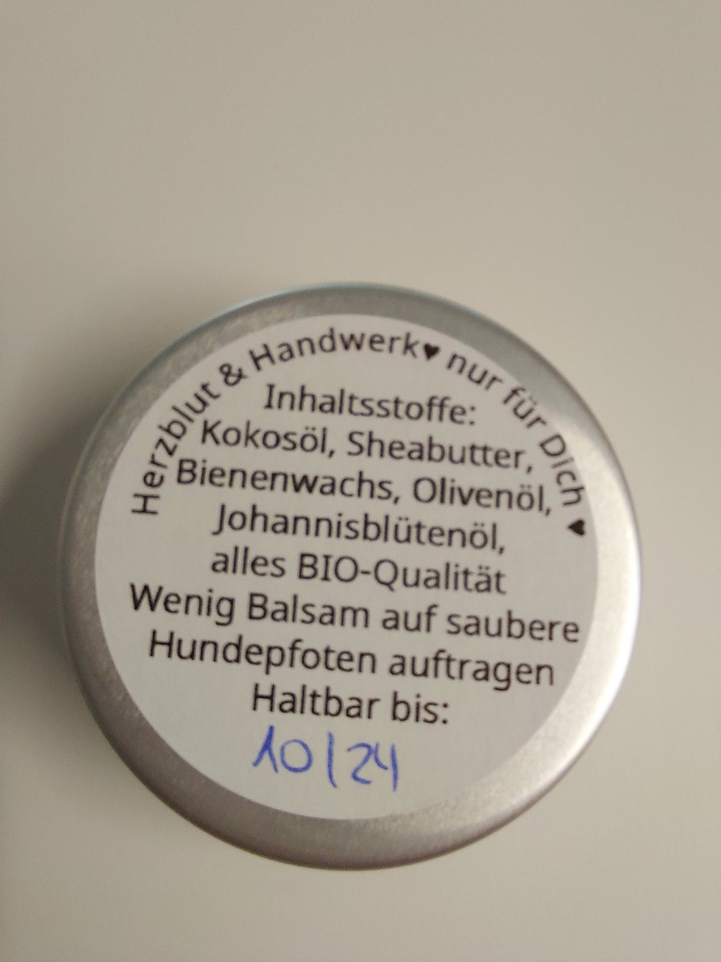 BIO-Pfötlibalsam mit Sheabutter & Johannisblütenöl 25ml