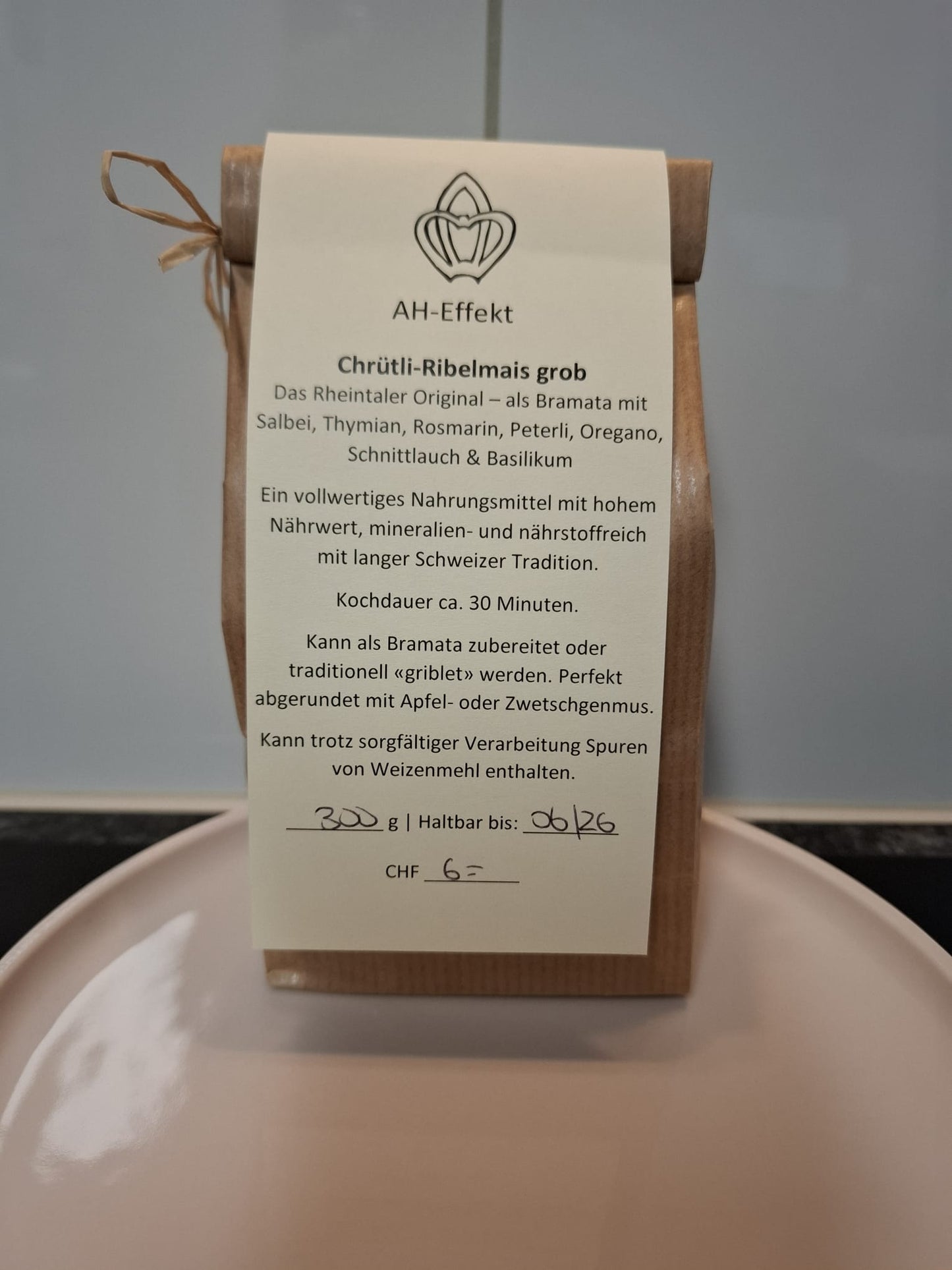 300g Ribelmais grob (Bramata) mit 7-Kräuter-Mischung