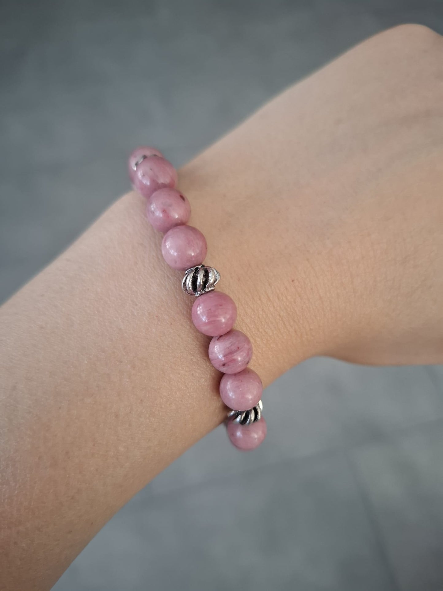 Armband Rhodonit 8 mm