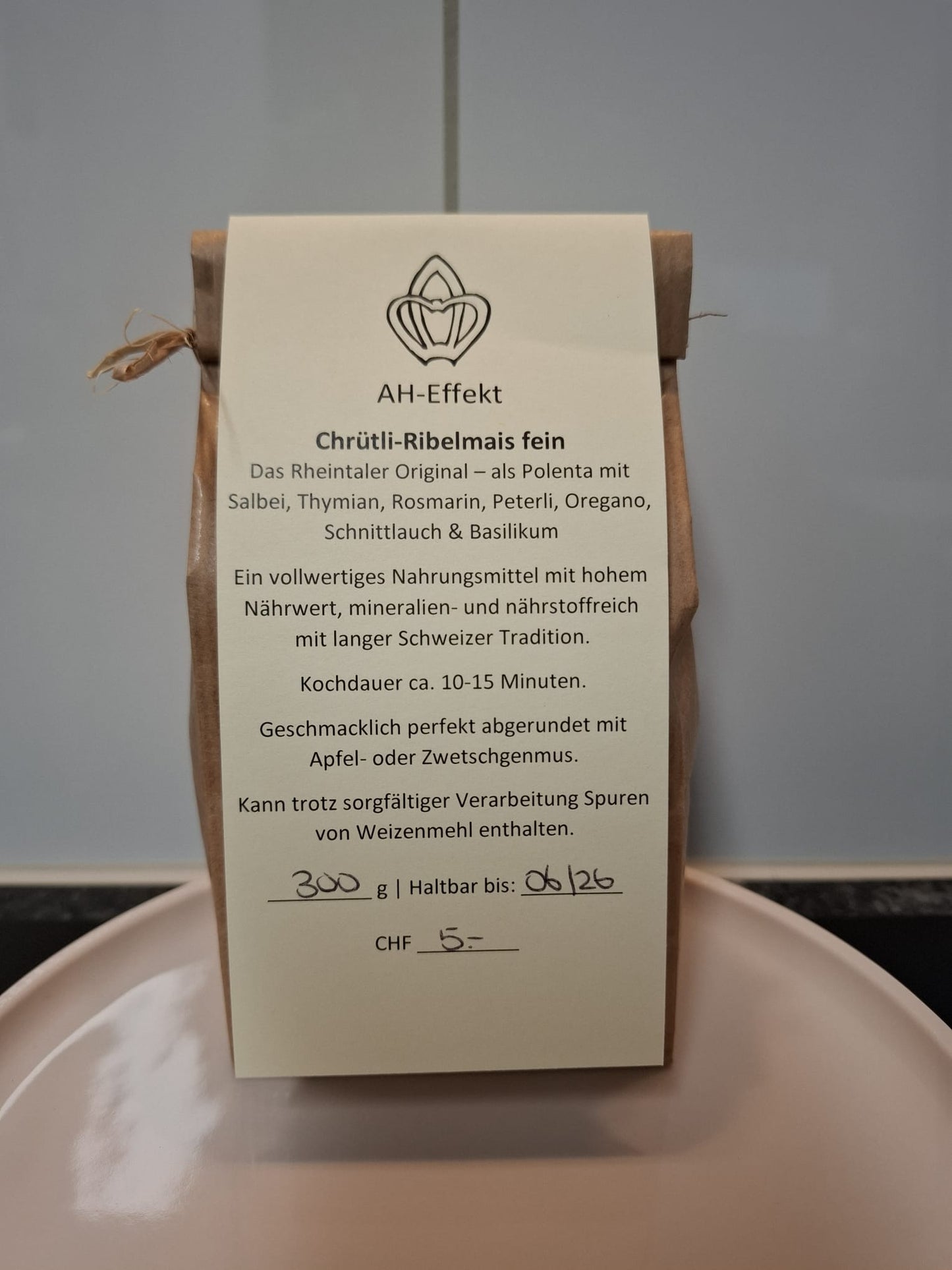 300g Ribelmais fein (Polenta) mit 7-Kräuter-Mischung