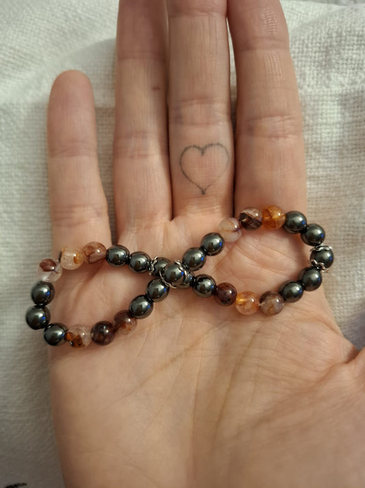 Heilstein-Chetteli Balance & Lebensfreude mit silbernen Elementen