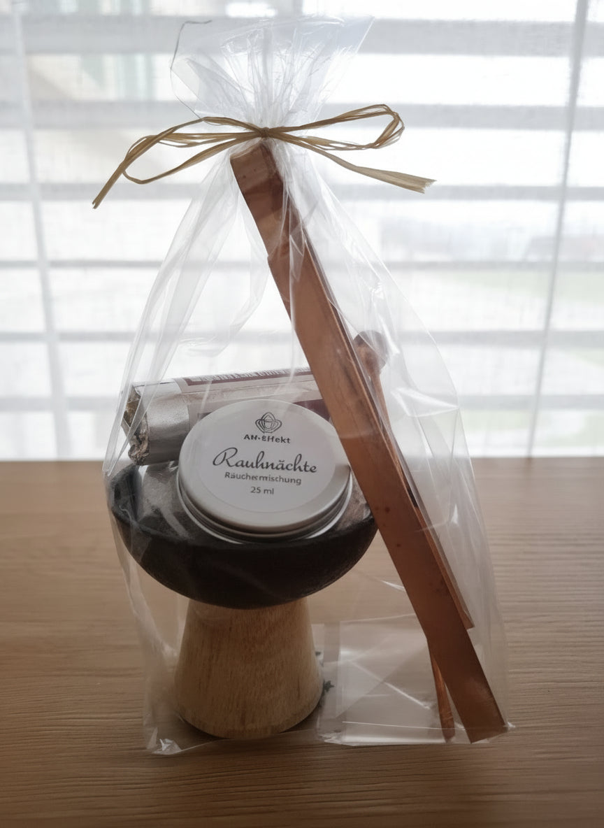 Gschänkli Räucherset "Kelch klein" mit Räuchermischung "Rauhnächte"