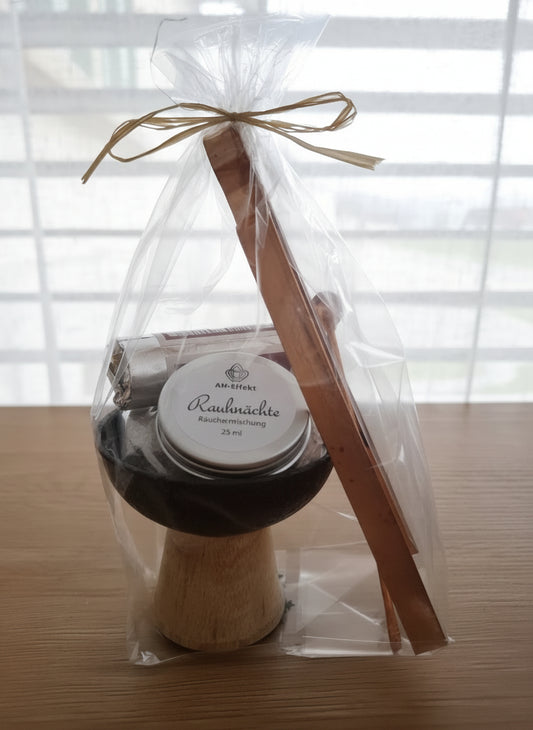 Gschänkli Räucherset "Kelch klein" mit Räuchermischung "Rauhnächte"