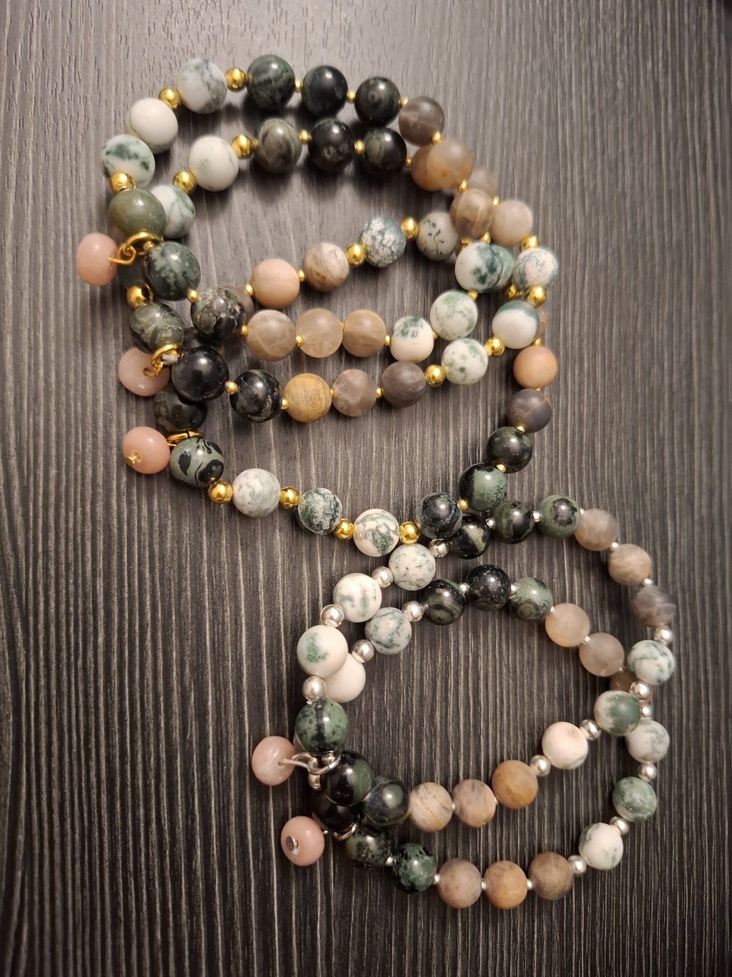 Heilstein-Chetteli Herz, Balance & Stabilität mit silbernen Elementen