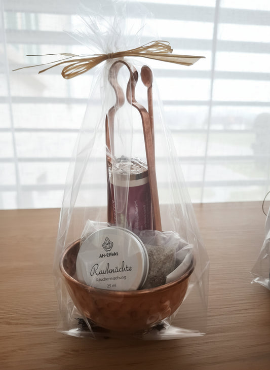 Gschänkli Räucherset "Kupfer" mit Räuchermischung "Rauhnächte"