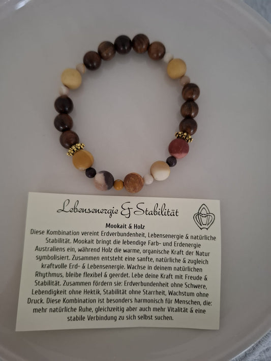 Heilstein-Chetteli Lebensenergie & Stabilität mit goldenen Elementen