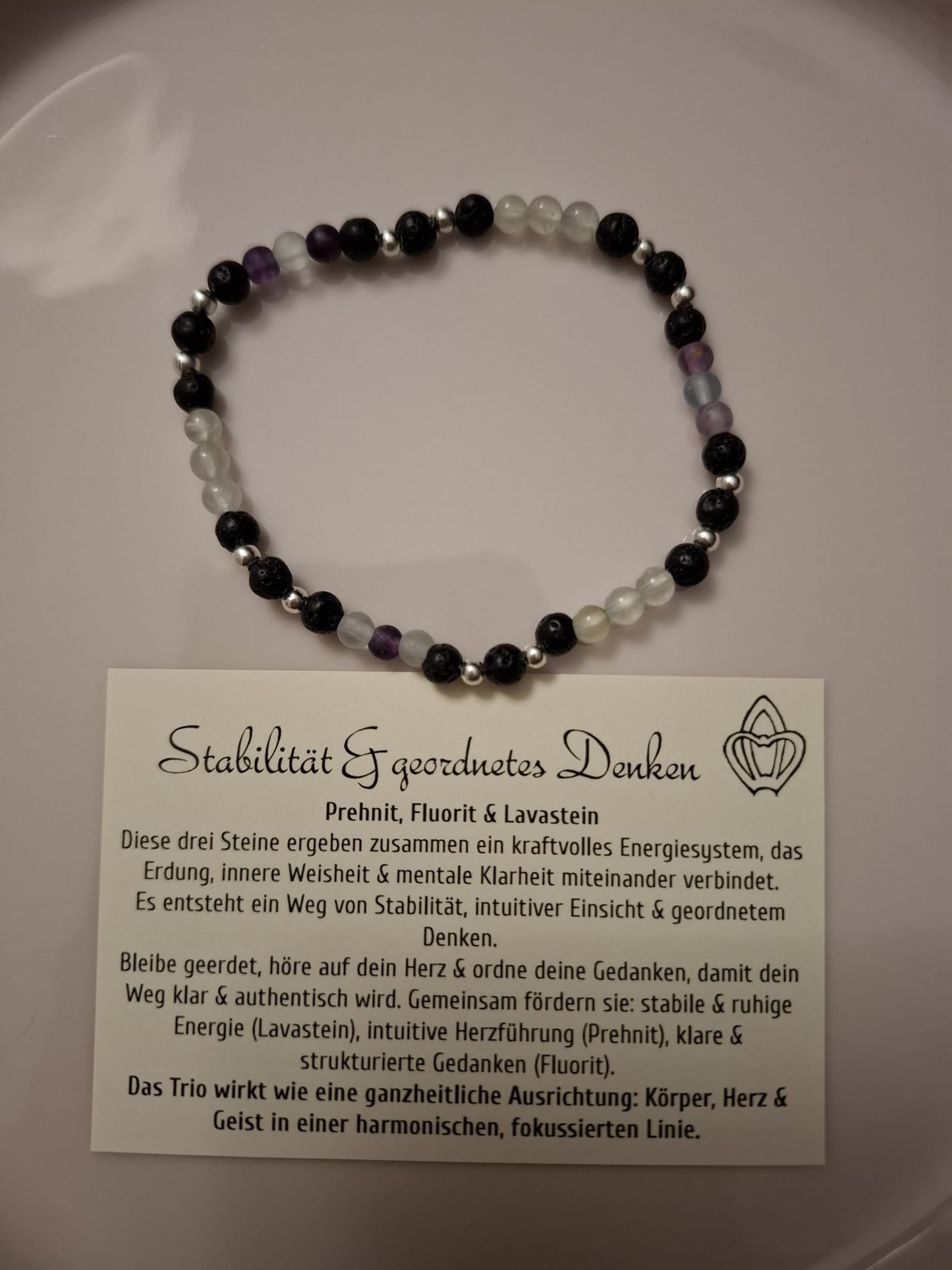 Heilstein-Chetteli Stabilität & geordnetes Denken mit silbernen Elementen