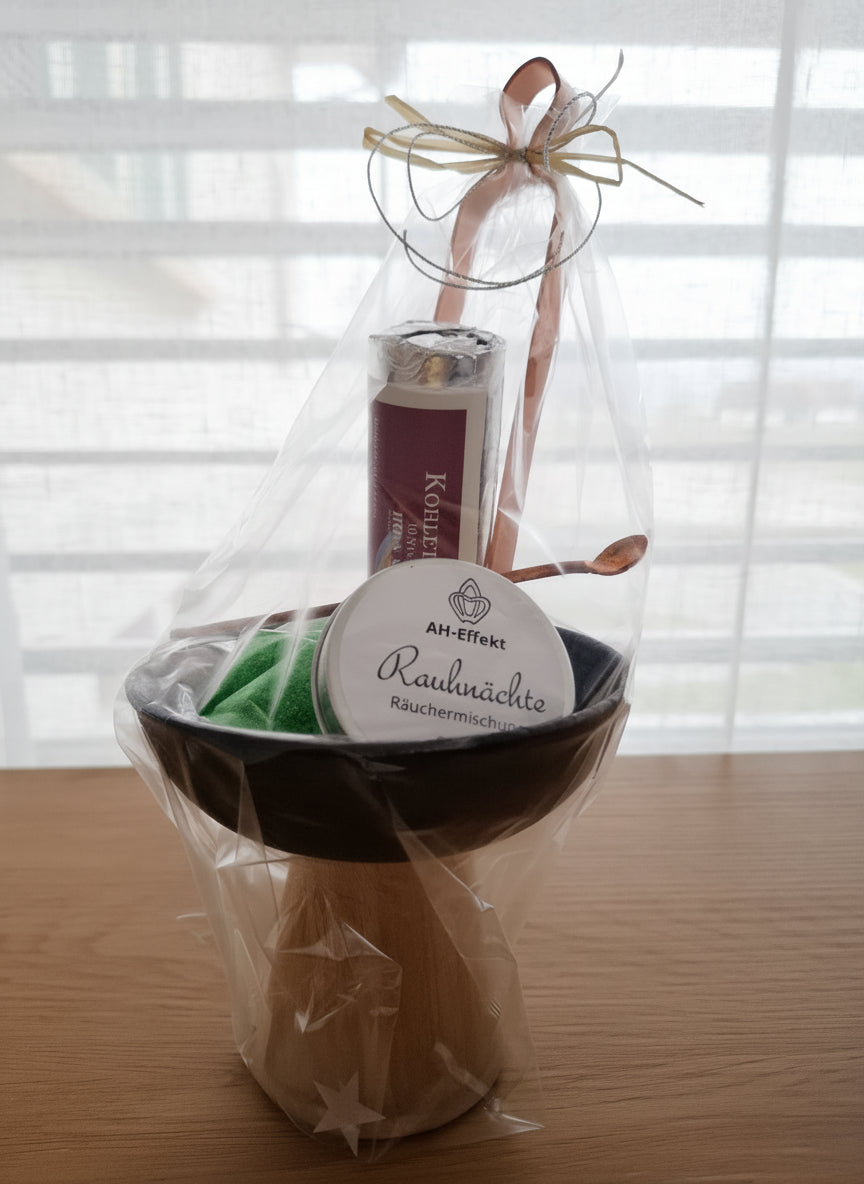 Gschänkli Räucherset "Kelch gross" mit Räuchermischung "Rauhnächte"