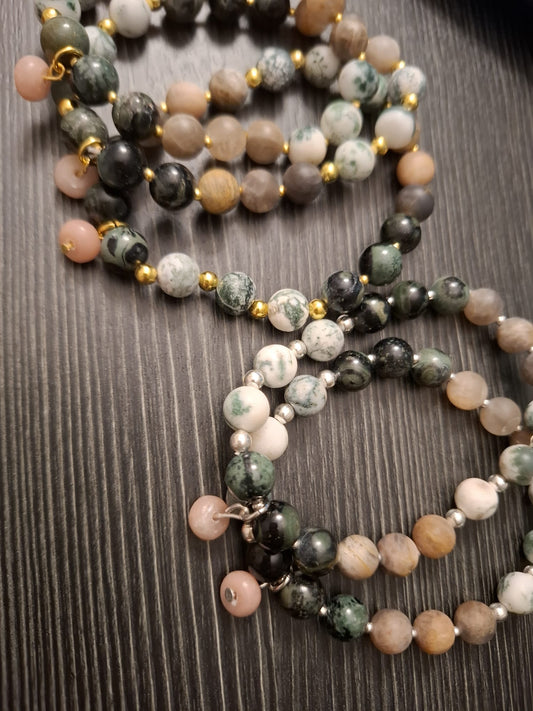 Heilstein-Chetteli Herz, Balance & Stabilität mit goldenen Elementen